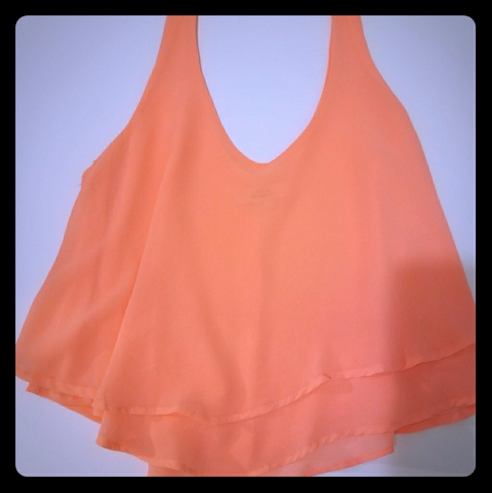 Flowy crop tank top